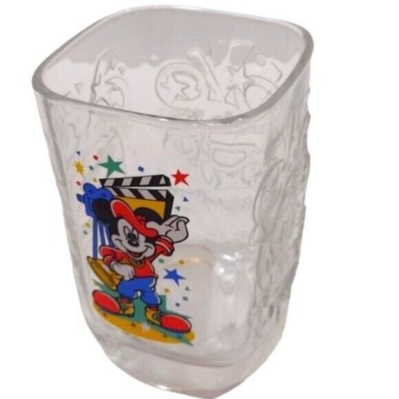 Vintage McDonald's Robin Batman Mug 1995 & Mickey Mouse Glass 2000 Clear Glass - Picture 8 of 12